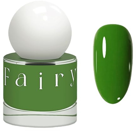 Green Nail Polish - Nail Varnish Quick Dry - Long Lasting Breathable Bright Green Nail Polish - Chip Resistant Water Based Nail Varnish,No Need Cure for Women Girls DIY Manicure