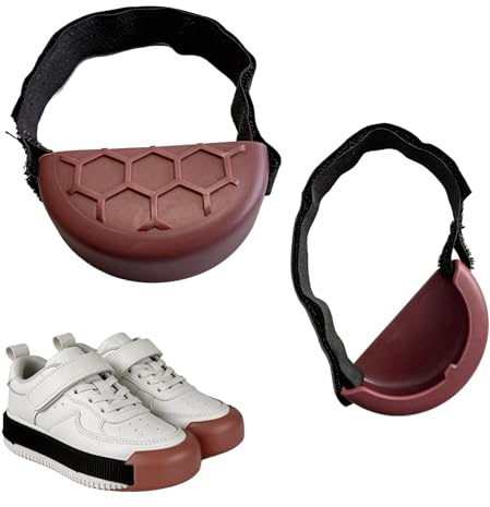 Yaxloi 2 Stück Schuhschoner, Bobbycar Schuhe, Bobbycar Schuhe Schutz, Zehenkappe, Geeignet für Den Gebogenen Zehenbereich von Turnschuhen, Skateschuhen und Weißen Sneakers