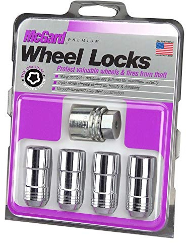 McGard 24205 Chrome Cone Seat Wheel Locks (M14 x 2.0 Thread Size) - Set of 4