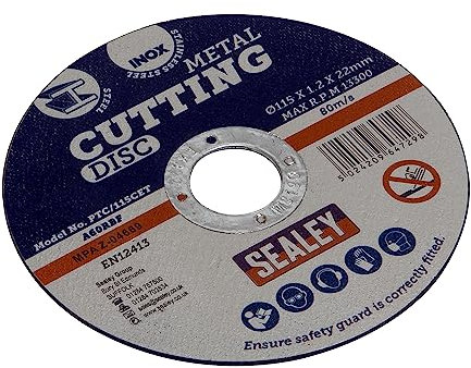 Sealey PTC/115CET Cutting Disc Ø115 x 1.2mm 22mm Bore