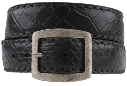 Sendra Boots Herren Leder Gürtel Schwarz 105 cm