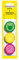Herlitz Haftnotizblock Smiley World, rund, 3-er Pack, 40 Blatt, neon grün/-gelb/-pink