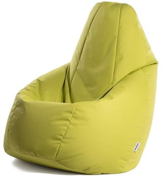 Avalon - Sitzsack Erwachsene L Jive, Bean Bag aus Reißfestem Technischem Gewebe, Ergonomischer Gaming Sitzsack mit Füllung, Komfortable Moderne Sitzsäcke, Made in Italy (80x80x125cm, Giftgrün)