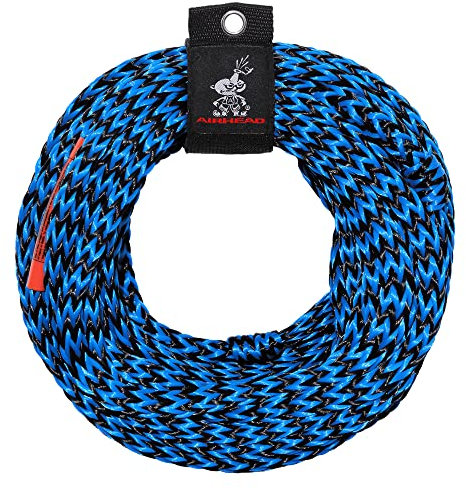 Kwik Tek Unisex-Erwachsene Airhead Abschleppseil | 1-3 Reiter Seil für Abschlepprohre, blau, 1-(Pack)