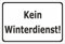 Melis-Folienwerkstatt Schild Kein Winterdienst - 30x20cm - 3mm Aluverbund – 20 VAR S00018-027-A