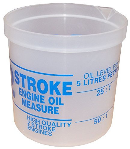 RocwooD 2 Stroke Oil Measure Measuring Jug, Beaker, Cup, Mixing Gauge Chainsaw Strimmer