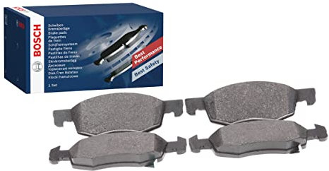 BOSCH Bremsbeläge Satz Bremsklötze Bremssteine Set Vorne mit Zubehör | Low-Metallic 0 986 494 824