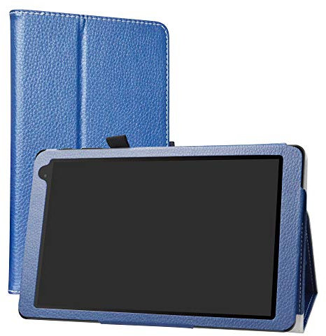 Alcatel 1T 10inch hülle,LiuShan Folding PU Leder Tasche Hülle Case mit Ständer für 10 Alcatel 1T 8082 10inch(Not fit Alcatel 1T 7 inch 8068) Android Tablet,Blau