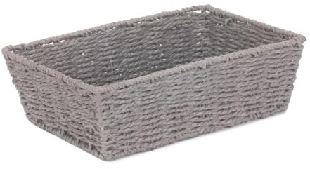 Red Hamper PT148 Medium Grey Paper Rope Serving Tray, Wicker