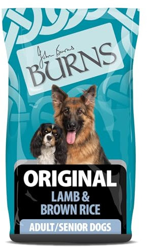Burns Pet Nutrition Hypoallergenic Complete Dry Dog Food Adult and Senior Dog Original Lamb and Brown Rice, 6 kg