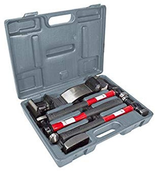 Trintion7 Pcs Car Body Hammers Car Body Repair Tool Kit with Fibreglass Handles Beating Dent Repair Set Removal Hand Tool