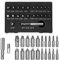 Bestgle 22 Pcs Extractor de Tornillos, Damaged Screw Extractor Broken Screws con Portabrocas de Extensión & Adaptador de Enchufe para Tornillos y Pernos Dañados Desde