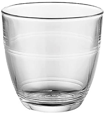 Set de 4 vasos de cristal 16 cl, pack de vasos, diseño clásico, resistentes al choque térmico, ligeros, aptos para lavavajillas, microondas