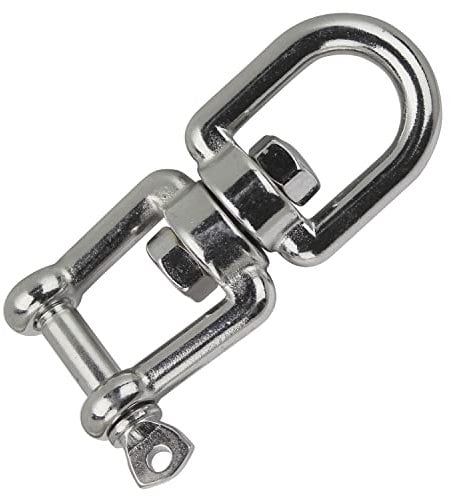 DERING Edelstahl Drehwirbel 5 mm 1 Stück von Hängesessel Outdoor Boxsack
