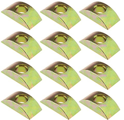 YINETTECH 40pcs Écrous Connecteur de Meubles Demi-lune Écrous Entretoise Rondelle pour Connecter Meubles Cadre de Lit Armoire Table Lit Superposé, 8mm Diamètre Trou