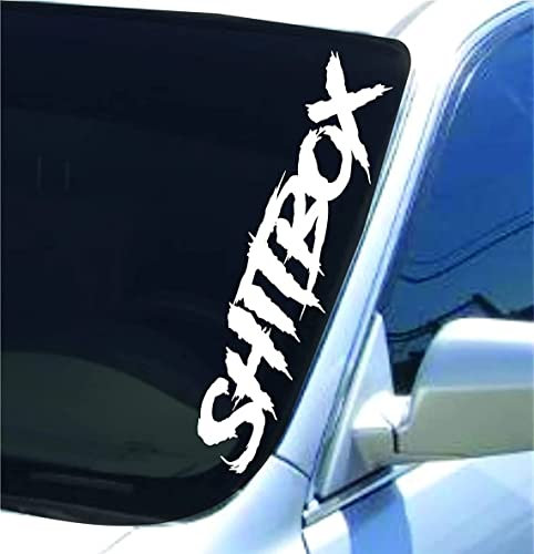 myrockshirt Shitbox 50 cm Aufkleber Autoaufkleber JDM Sticker Decal frei Farbwahl Profi Qualität