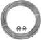 JAPCHET Cable de acero inoxidable de 3 mm x 100 m, alambre de metal para colgar ropa, cuadros, manualidades