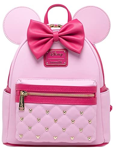 Loungefly Disney The Minnie Mouse Classic Series Mini Backpack - Strawberry Macaron, Multicolor, One Size, Wdbk2833