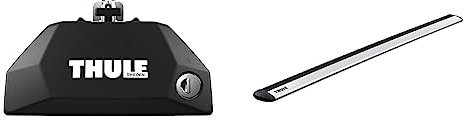 Thule Evo Flush Rail & Wingbar Evo 2 Pack 127: Thule Roof Rack for Vehicles with Flush Rails