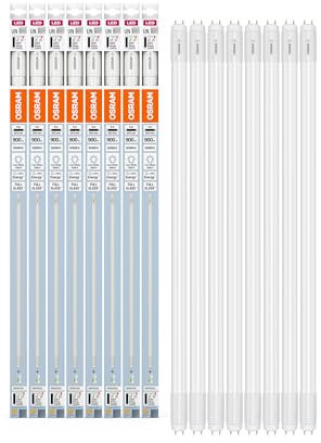 OSRAM LED-Röhren für elektronische und elektromagnetische Vorschaltgeräte, 8 W, G13, Tube, double-ended, 4000 K, LEAD FREE Glas, Kalt weiß, 8-er Pack