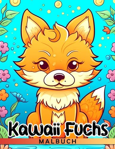 Kawaii Fuchs Malbuch: Schöne Haustier-Malvorlagen mit hübschen Illustrationen zur Entspannung und Stressabbau für Kinder | Ideales Geschenk für besondere Anlässe