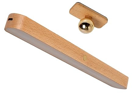 HBGFHG Led 360° Rotatable Magnetic Light Battery Operated Wall Lights USB Rechargeable Dimmable Led Night Lights for Reading ，Makeup and Household Lighting (1PCS)