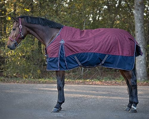 QHP Turnoutdecke Regendecke Collection Fleecefutter (135 cm, Cherry)
