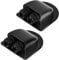 Wisebom Solar Kabeldurchführung 2-Fach Kabel Dachdurchführung, 2Pcs ABS IP68 Wasserdichte, Wohnmobile/Wohnwagen/Boot Kabeldurchführung für Kabeltypen 2-6mm² (Schwarz)