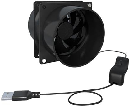 Baoblaze Exhaust Fan Pipe Fan Extractor Silent Sheds Pet Dog House Portable Ventilator Ventilation Fan for Window Garages Kitchen, Fan