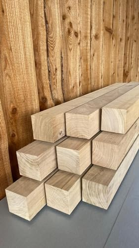 Eiche 9x9cm KANTHOLZ BALKEN SCHALUNG HOLZ BAUHOLZ 120cm LÄNGE (2)