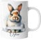 Tasse mit Namen | Personalisierte Ostertasse mit Wunschnamen Osterhase Keramik Tasse Frohe Ostern Hase Geschenk für Kinder | mug-o-6
