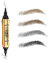 Jumbo Augenbrauenstift mit zackigen Spitzen, natürlicher Look Härchenzeichnung für undichte Augenbrauen, Liquid Brow Microfilling Pen von „Linble“ (#04 Schwarz)