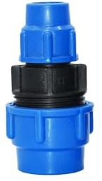 MiJunHD Raccord droit de réduction pour tuyau en polyéthylène de 40 mm à 25 mm - Raccords rapides en plastique pour irrigation de jardin et agriculture (1 pièce)