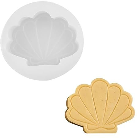 Huamengyuan Grande bougie parfumée en forme de coquillage Saint-Jacques - Moule à savon d'aromathérapie - Pour décoration de fête - Cadeau fait à la main - Kit de bricolage - Style coquille