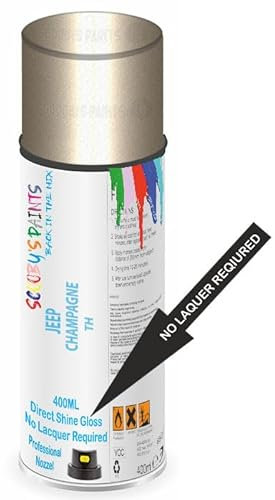 SCOOBYS PAINTS BACK IN THE MIX Direct Gloss Aerosol Spray Paint For Jeep Champagne Code: Th No Lacquer Required