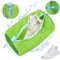 1 Pieza Bolsa Lavadora Zapatillas, Bolsa Lava Zapato Máquina Lava Zapato Zapatilla con Cremallera Oculta, para Todo Tipo de Calzado, Verde