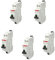 ABB Lot de 5 disjoncteurs automatiques Ph+N raccordement Rapide 16A-4,5Ka
