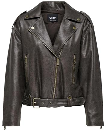 ONLY Onlcole Faux Leather Biker Otw Onlcole - Scarpe da motociclista in finta pelle, colore: Otw Donna (Pacco da 1)