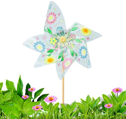 Spielzeug Windrad - Handgefertigte Outdoor Windmühle - Bastelaktivität Zum Zusammenbauen Und Bemalen Für Garten Hof Park