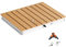 Outsunny Ducha de Jardín Portátil 70,5x55 cm Ducha Exterior de Suelo Altura Ajustable hasta 4 m Estructura de Aluminio Resistente al Agua a los Rayos UV y a Las Heladas para Camping Piscina Playa