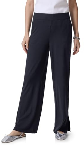 Street One Studio Jersey-Hose mit Schlitzen Dark Void Blue 46