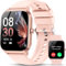 Smartwatch Uomo Donna, 1.95 schermo curvo Orologio Smartwatch Chiamate Bluetooth, 110 Modalità Sportive Effettua/Risposta Chiamate, Contapassi/Cardiofrequenzimetro, Orologio Fitness Tracker, Rosa