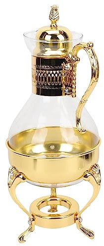 Uonlytech European Style Glass Coffee Kettle Vintage Design Craftsmanship for Home Use Elegant for Friends Family