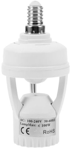 Operitacx Adaptateur Ampoule Avec Détecteur De Mouvement Douille Ampoule à Capteur Pour Installation Couloir Ou Escalier Facile à Utiliser