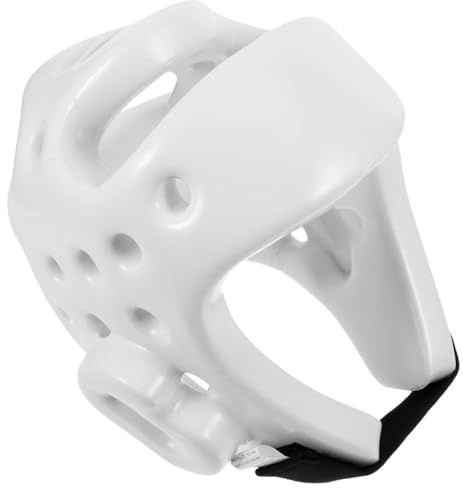 Gogogmee Casque de Protection de Boxe Blanc en PU pour Garçon et Filles Design Ergonomique Sûr, Équipement de Combat pour Sparring et Entraînement de Boxe