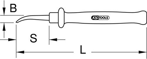 KS Tools 117.1392 Isoliertes Papier-Sektionsmesser, 205mm