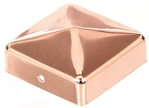 Alberts 217280 Pfostenkappe für Holzpfosten | flache Form | Kupfer | 70 x 70 mm