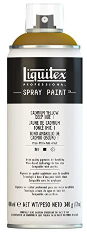 Liquitex Professional Peinture acrylique Aérosol 400 ml Jaune de cadmium foncé 1 Imitation