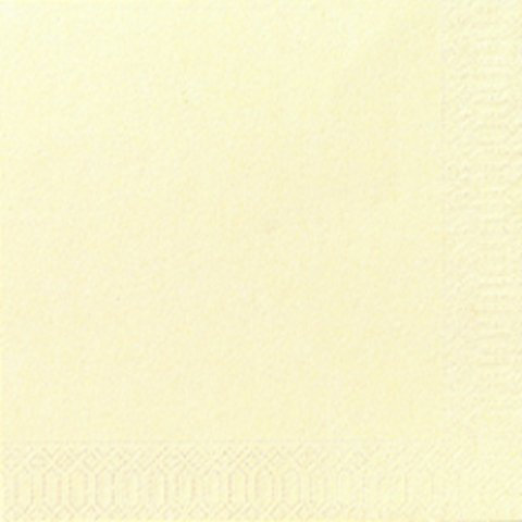 DUNI Servietten, 3-lagig, 24 cm, cremefarben, Papier, 15 x 24 x 12 cm