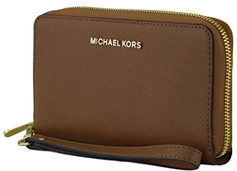 Michael Kors Damen Jet Set Travel Large Smartphone Geldbörse, Braun (Luggage)